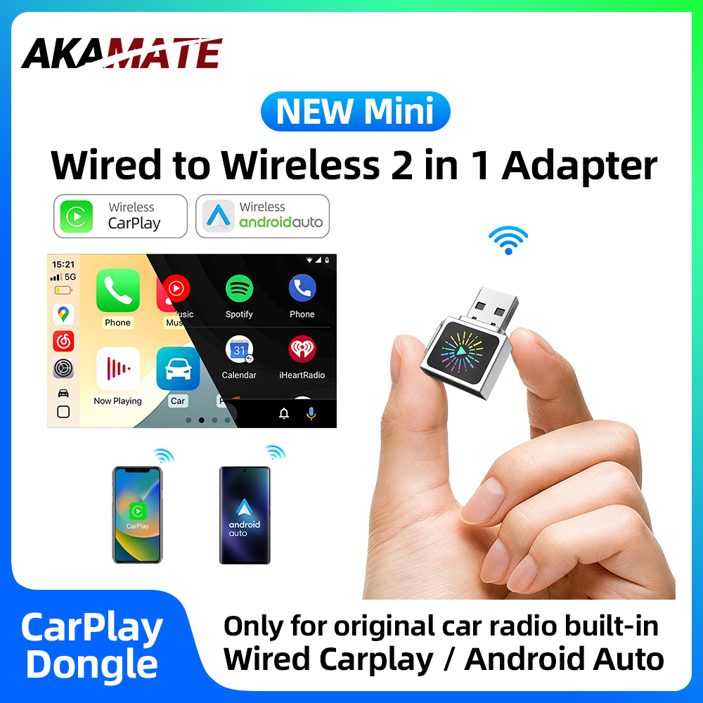 Wifi Smart Plug - Adaptor CarPlay Android Auto 2in1 Berkabel
