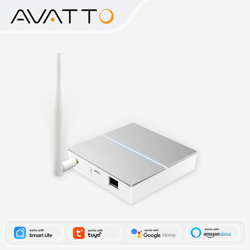 Smart Home Automation Kit - AVATTO Tuya ZigBee Gateway dengan Antena