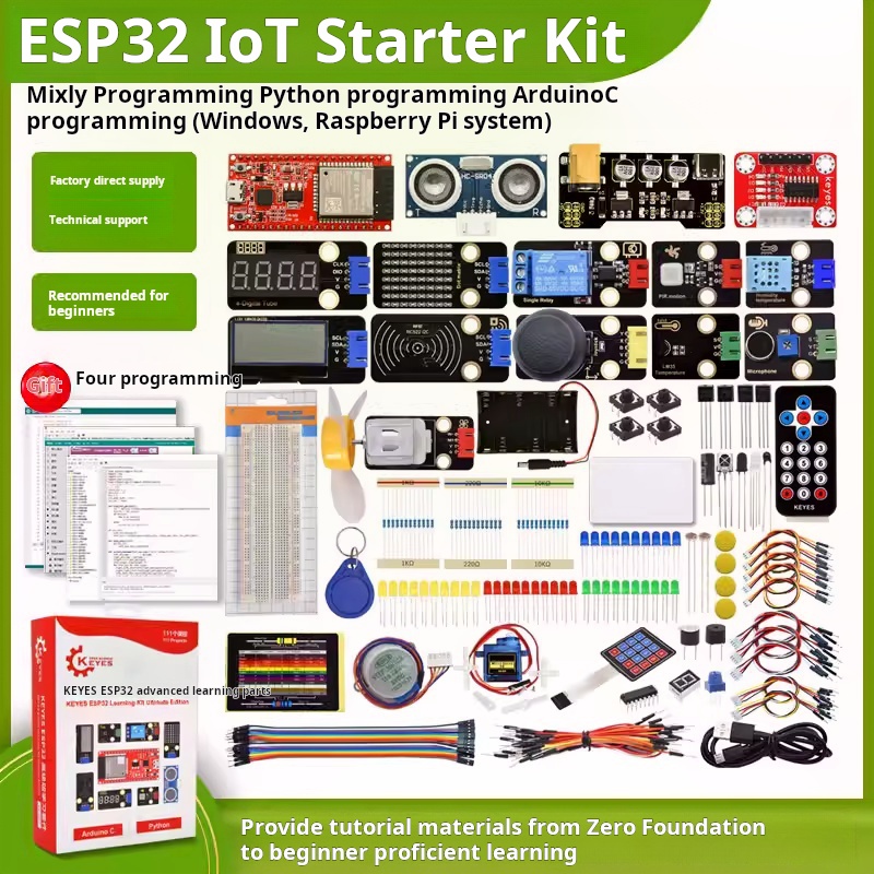 Iot Kit Beginner - Papan pengembangan ESP-32 ESP32 IoT kit
