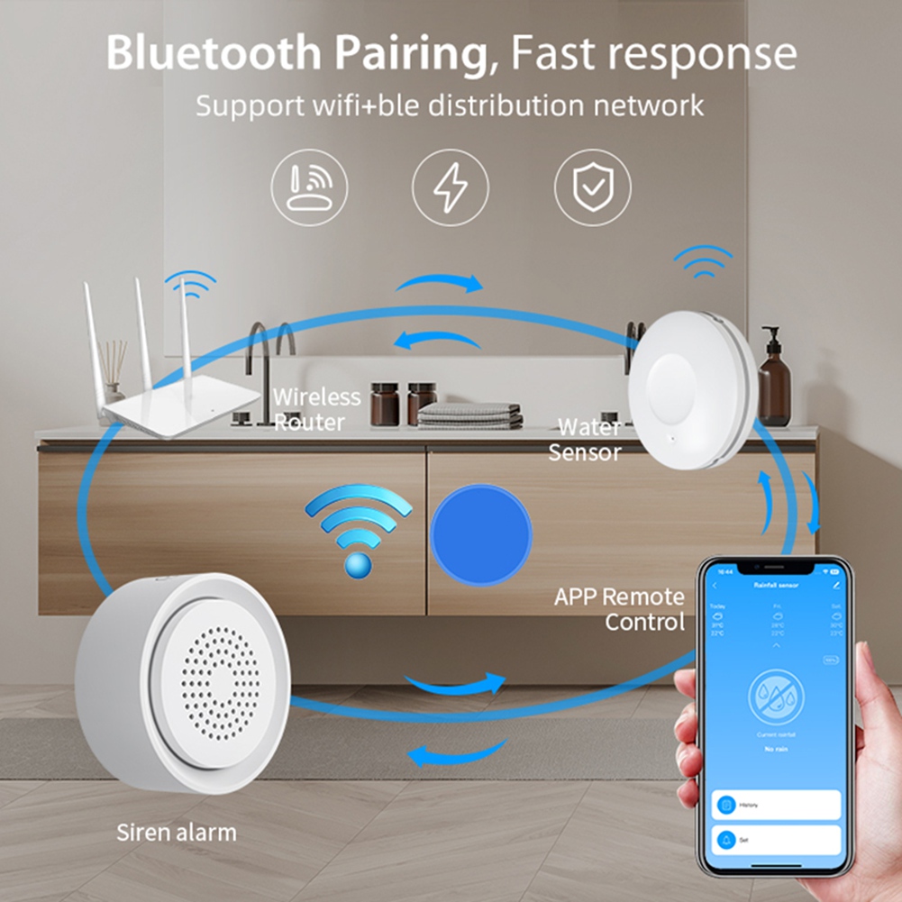Smart Home Automation Kit - PHILE-Home Automation Wifi Sensor Kebocoran Air
