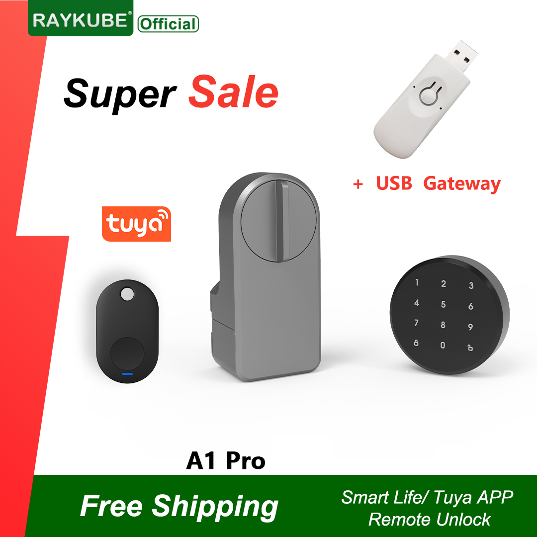 Smart Door Lock Wifi - RAYKUBE A1 Pro Tuya BEL Set