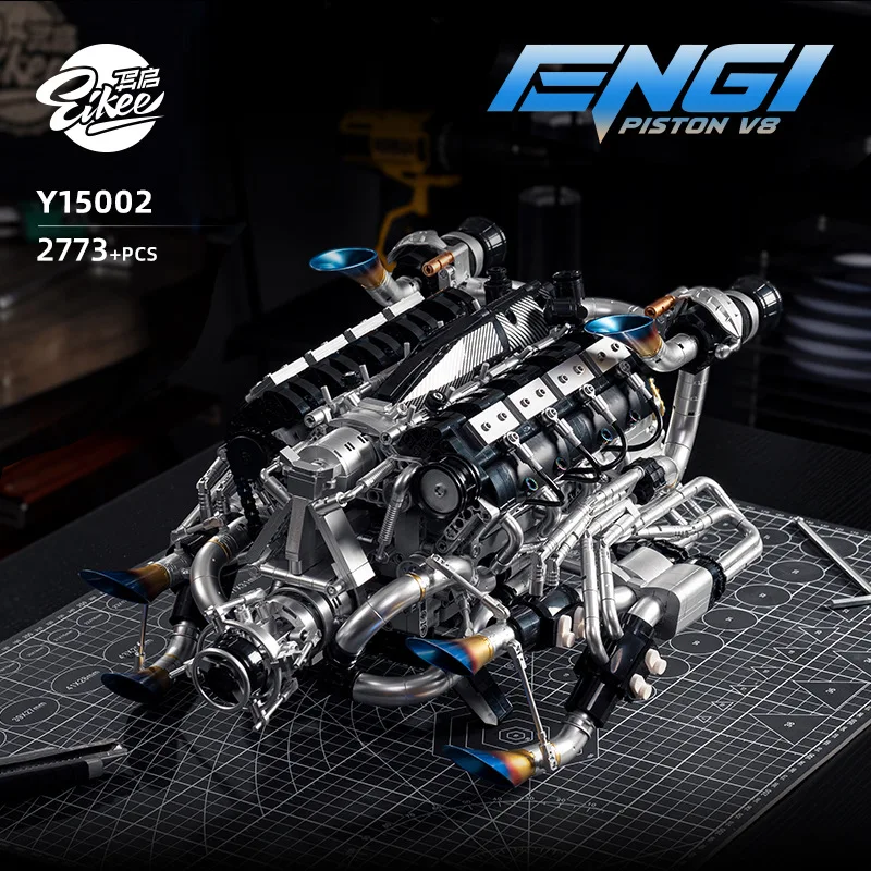 Stem Robotics Kit - Paket Kit Merakit Mesin V8 untuk