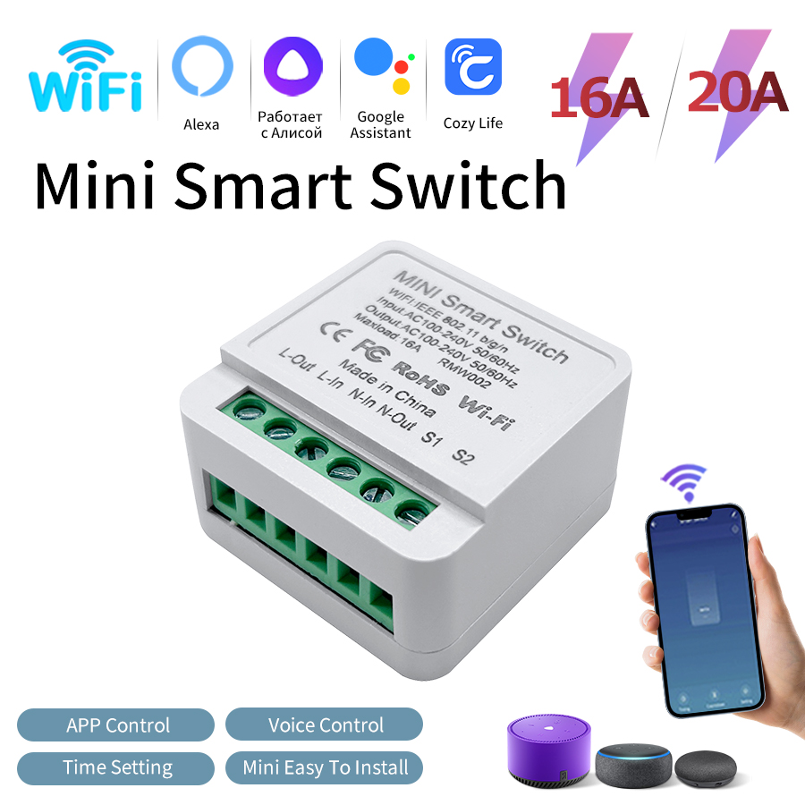 Smart Light Switch Wifi - Sakelar Lampu Nirkabel WiFi Cerdas 16A