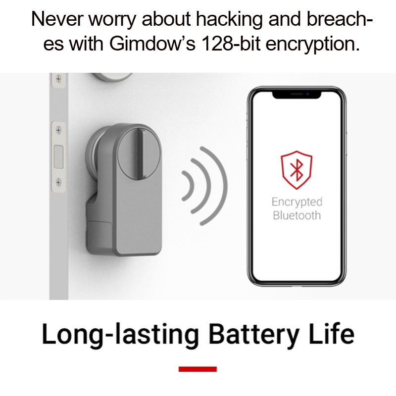 GIMDOW Gerbang Kompatibel Blue - Smart Door Lock Wifi ulasan dan harga