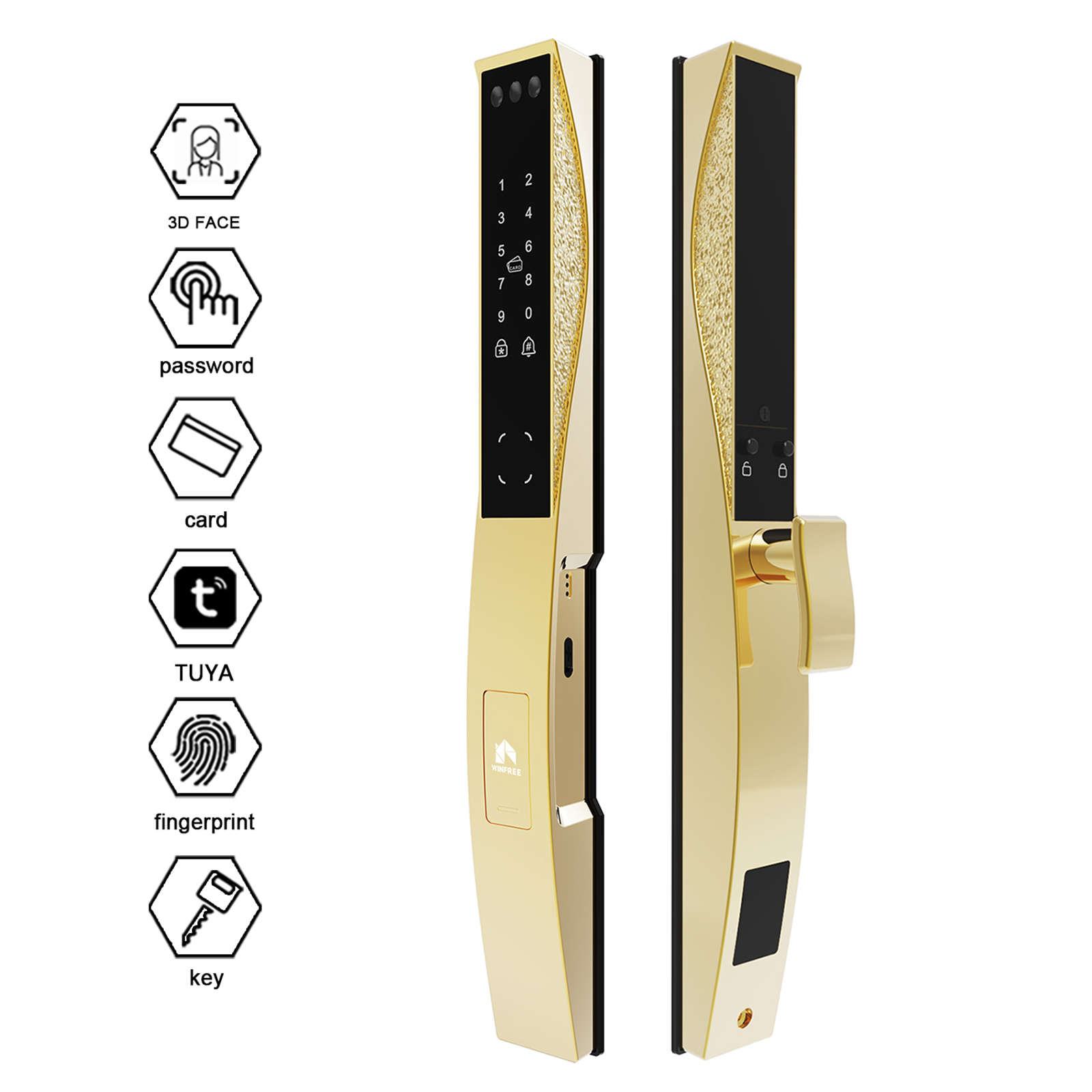 Kunci Pintu Digital Slim Frame - Smart Door Lock Wifi ulasan dan harga