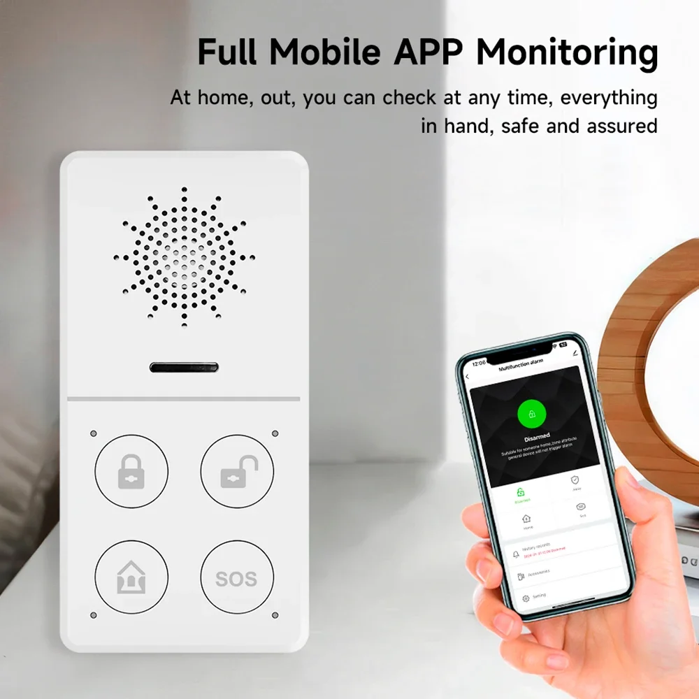 Tuya Alarm keamanan Wifi tanpa - Smart Home Automation Kit ulasan dan harga