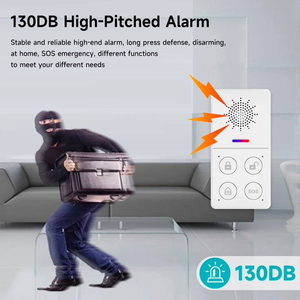 Tuya Alarm keamanan Wifi tanpa - Smart Home Automation Kit ulasan dan harga