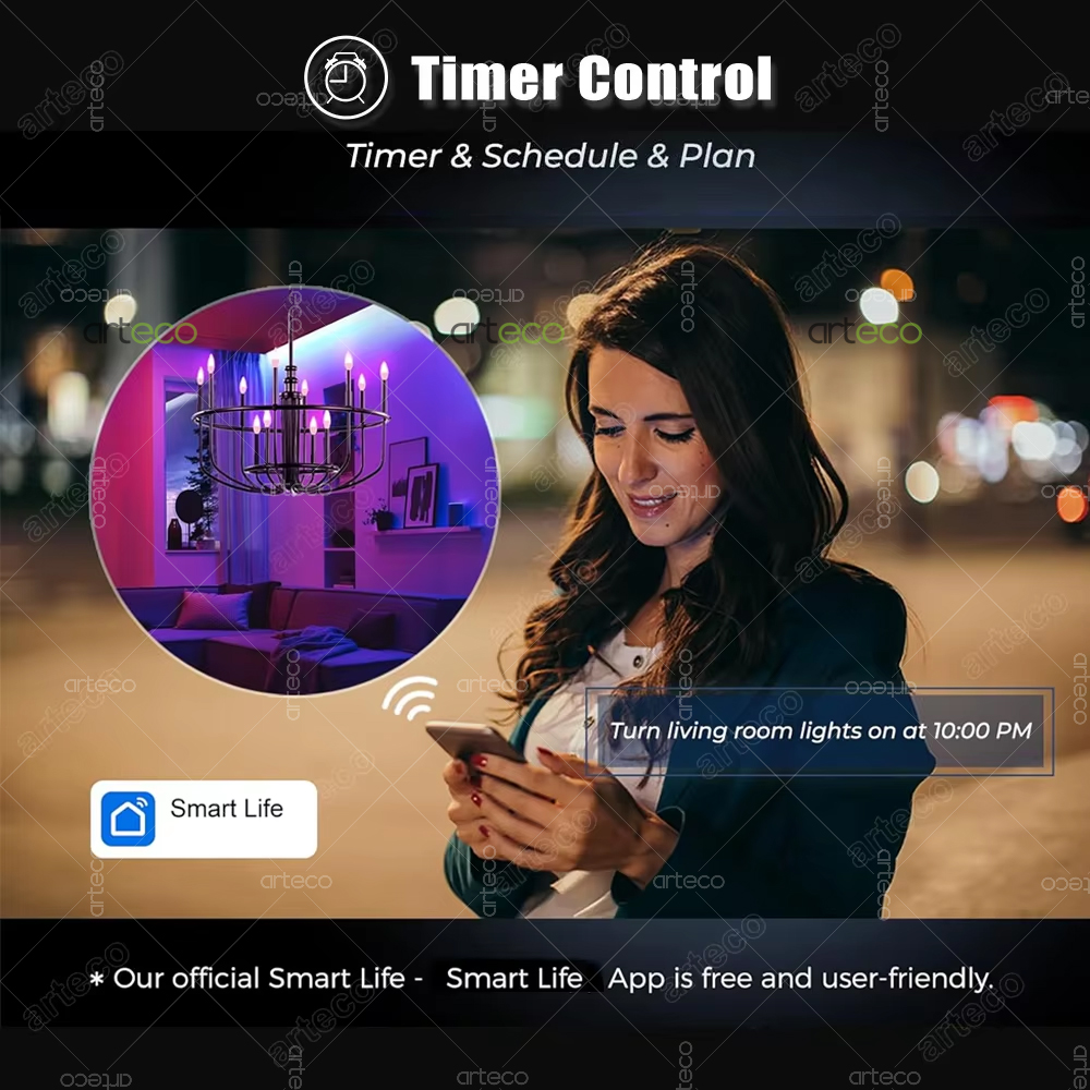 Tuya E14 Lampu Lilin Led Kontr - Smart Light Switch Wifi ulasan dan harga