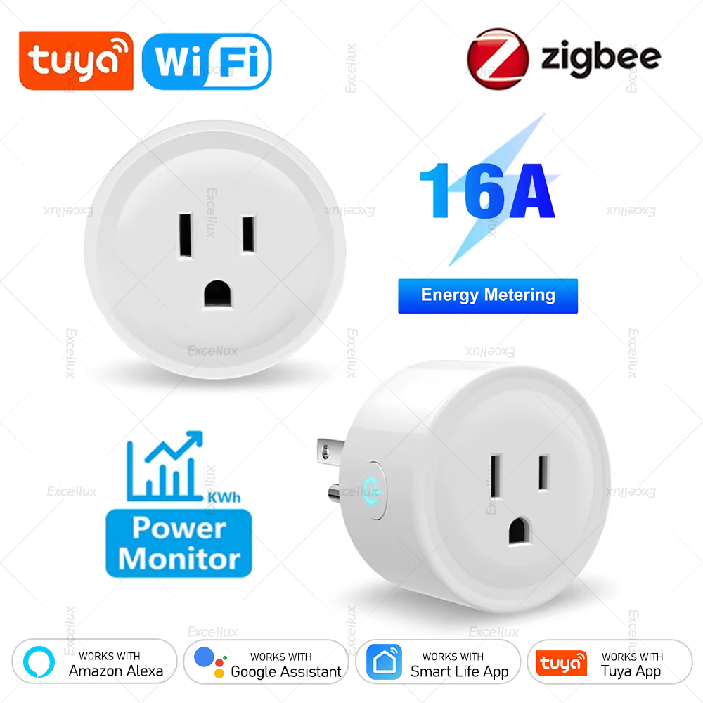 Tuya 16A Smart Plug Zigbee WiF - Wifi Smart Plug ulasan dan harga