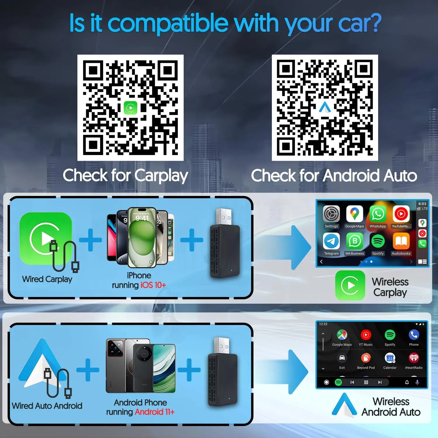 ZHIYU 2 in 1 Adaptor Carplay & - Wifi Smart Plug ulasan dan harga
