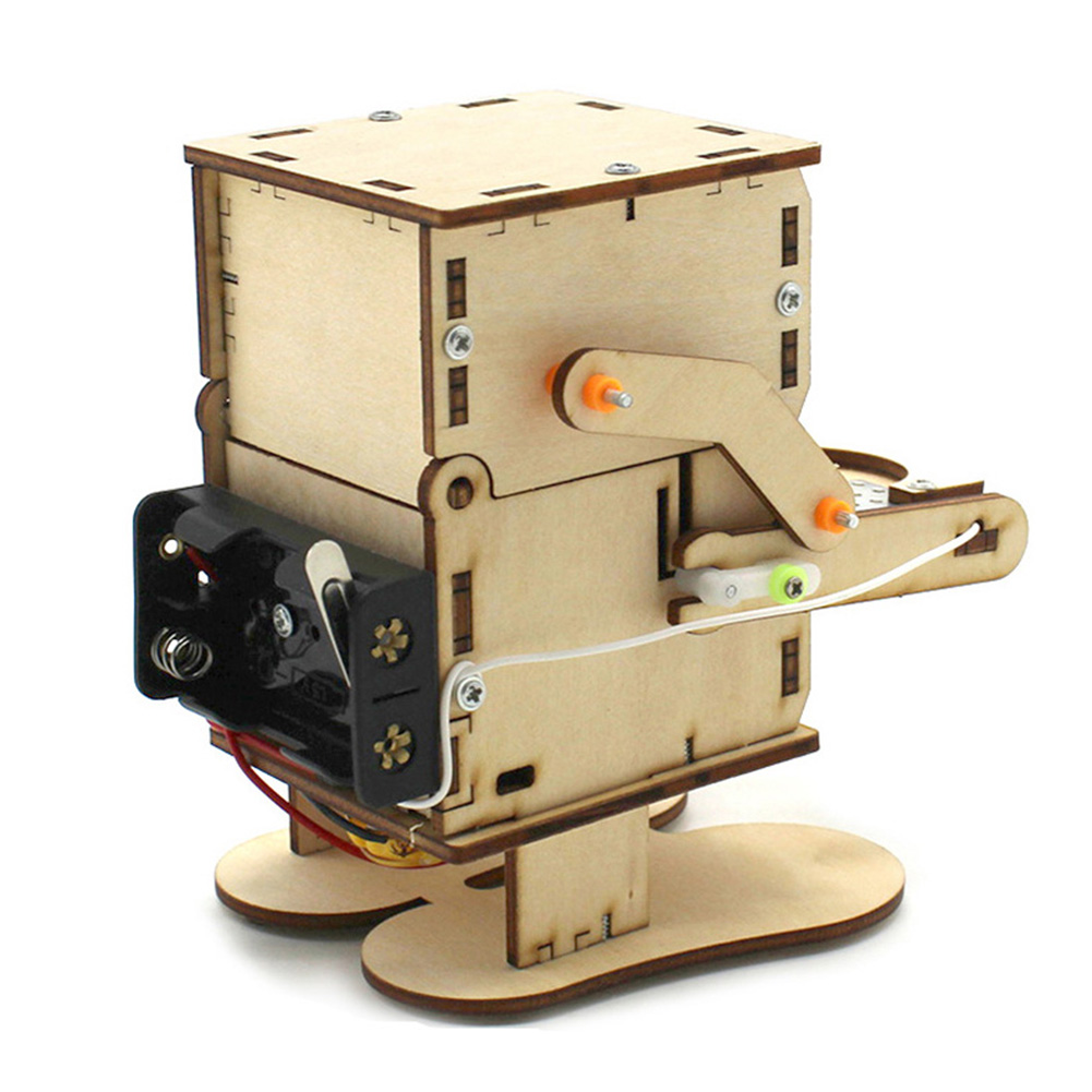 Robot Kayu Rakitan DIY Model P - Stem Robotics Kit ulasan dan harga