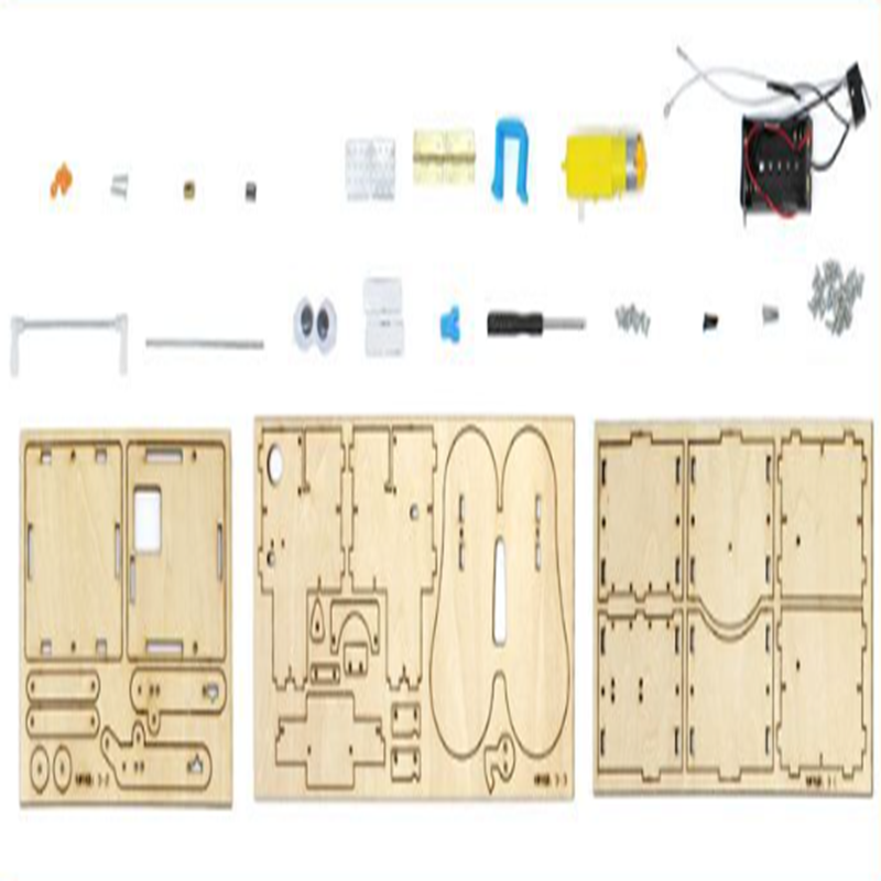 Robot Kayu Rakitan DIY Model P - Stem Robotics Kit ulasan dan harga