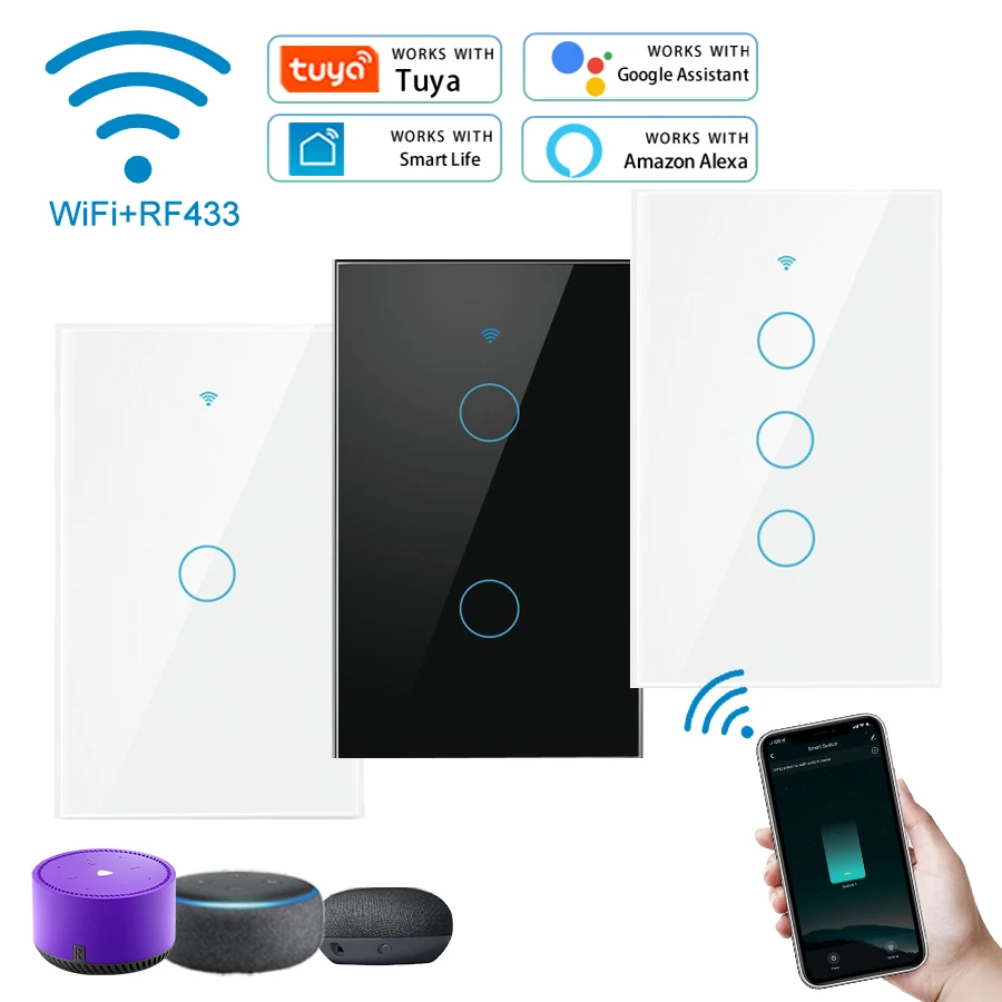 Sakelar Pintar WiFi Tuya Berfu - Smart Light Switch Wifi ulasan dan harga