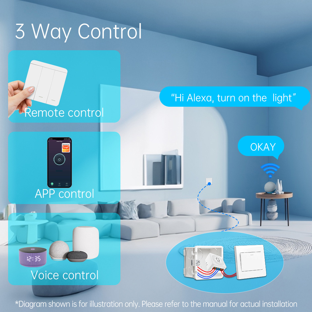 Sakelar Lampu Pintar WiFi Tuya - Smart Light Switch Wifi ulasan dan harga