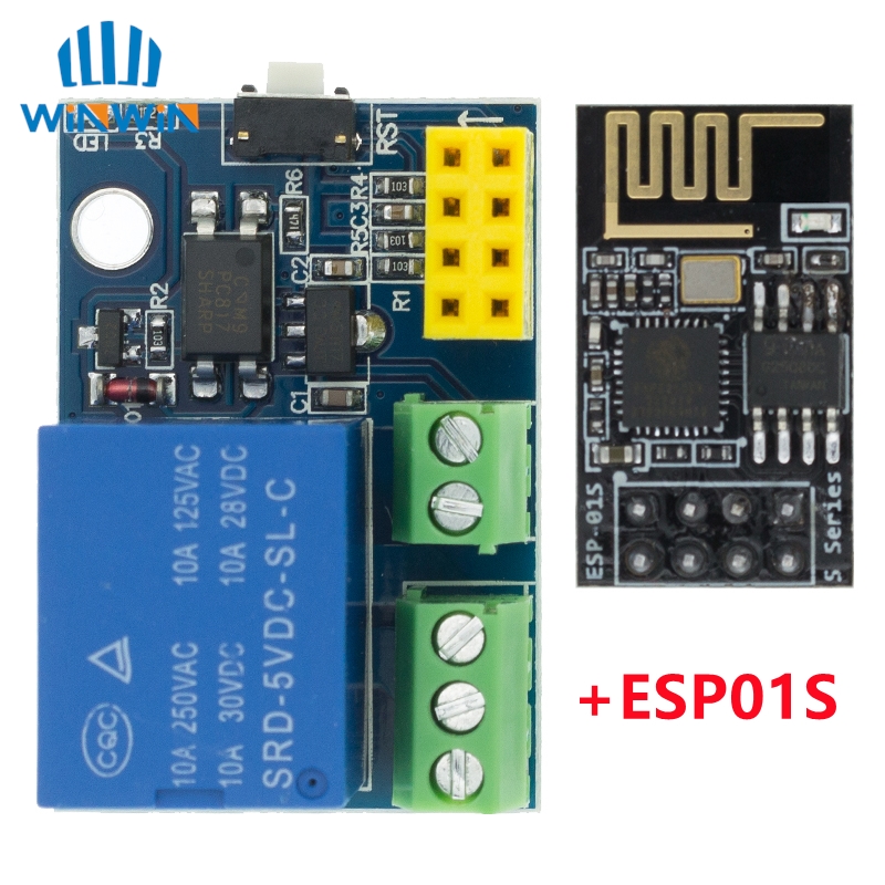 ESP8266 ESP-01S ESP-01 5V WiFi - Esp8266 Relay Module ulasan dan harga