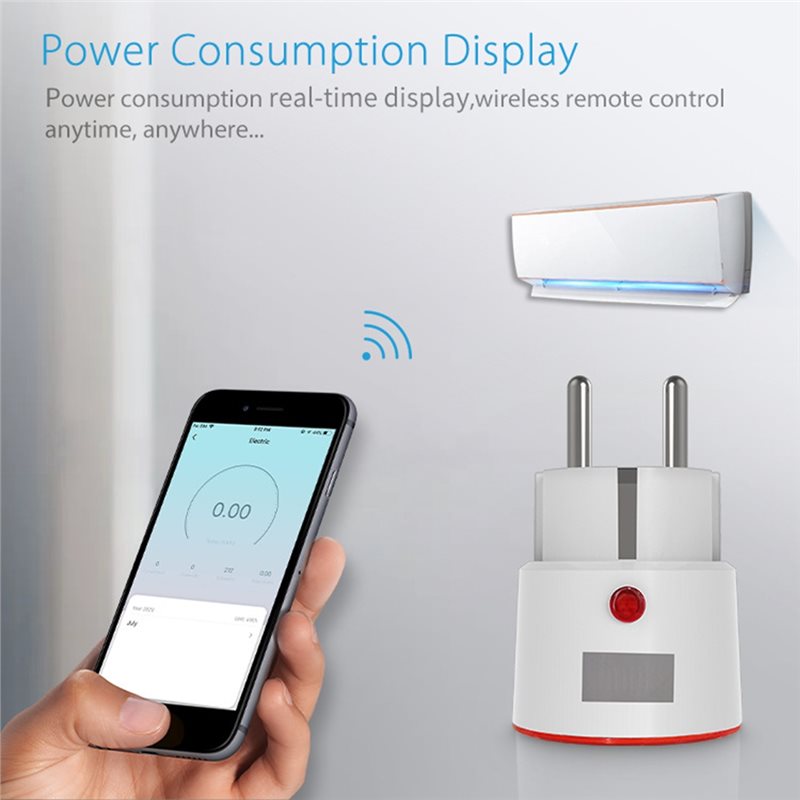 AT21-Tuya Steker Pintar Wifi E - Wifi Smart Plug ulasan dan harga