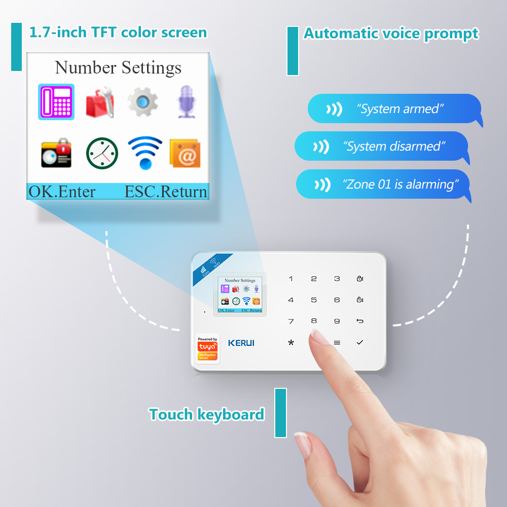 KERUI W181 detektor gerak cerd - Smart Home Automation Kit ulasan dan harga