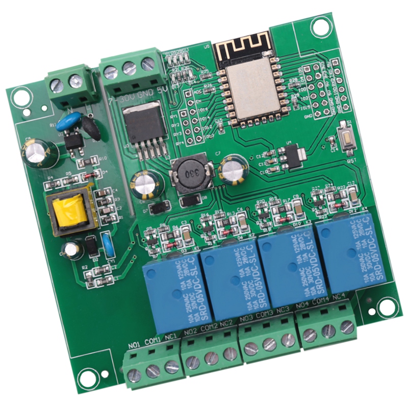 Modul Relay 4 Saluran WIFI Nir - Esp8266 Relay Module ulasan dan harga