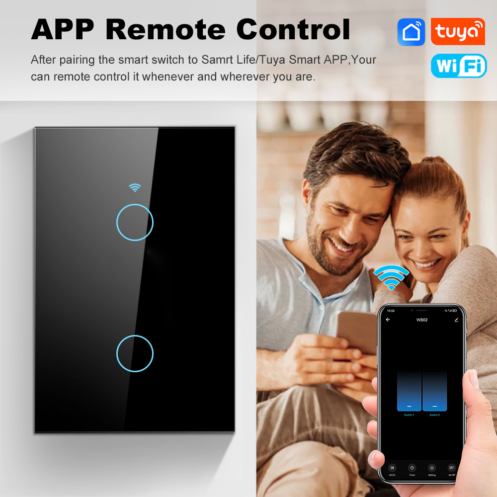 Smart Life Wifi+Bluetooth Touc - Smart Light Switch Wifi ulasan dan harga